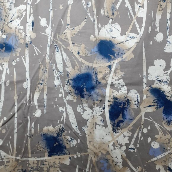 Alfani Abstract Skirt Paint Splatter Size 10 Multicolor Brown Blue Pencil Mini - Picture 6 of 10